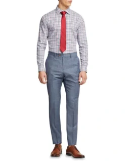 Oxford Islington Checked Luxury Shirt In Blue/Red -Myer Clothing Shop 948787120 5 720x928