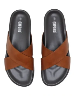Oxford Pete Cross Over Slide In Tan -Myer Clothing Shop 948938230 5 720x928