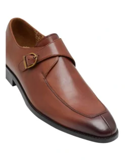 Oxford Sean Leather Monk Shoes In Tan -Myer Clothing Shop 948938320 3 720x928