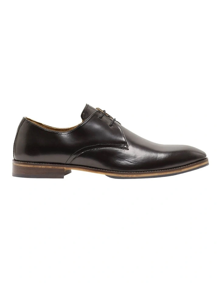 Oxford Jared Hi Shine Derby Shoes In Black 1 Oxford Jared Hi Shine Derby Shoes In Black