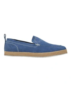 Oxford Joseph Suede Espadrille Shoes In Cobalt Blue