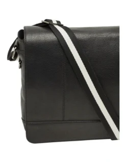Oxford Mackenzie Leather Messenger Bag In Black -Myer Clothing Shop 948977830 3 1 720x928