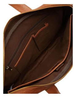 Oxford Lee Leather Briefcase In Cognac -Myer Clothing Shop 948977920 4 1 720x928