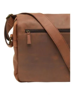 Oxford Johnny Leather Messenger Bag In Hunter Choco 6 Oxford Johnny Leather Messenger Bag In Hunter Choco -Myer Clothing Shop 948978010 3 1 720x928