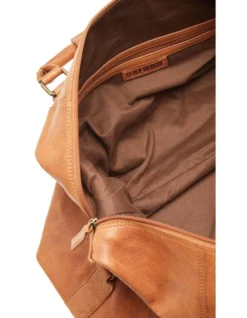 Oxford New Foster Leather Overnight Bag In Cognac -Myer Clothing Shop 948978190 4 1 720x928
