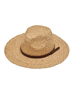 Oxford Walker Raffia Braid Hand Sewn Hat In Natural