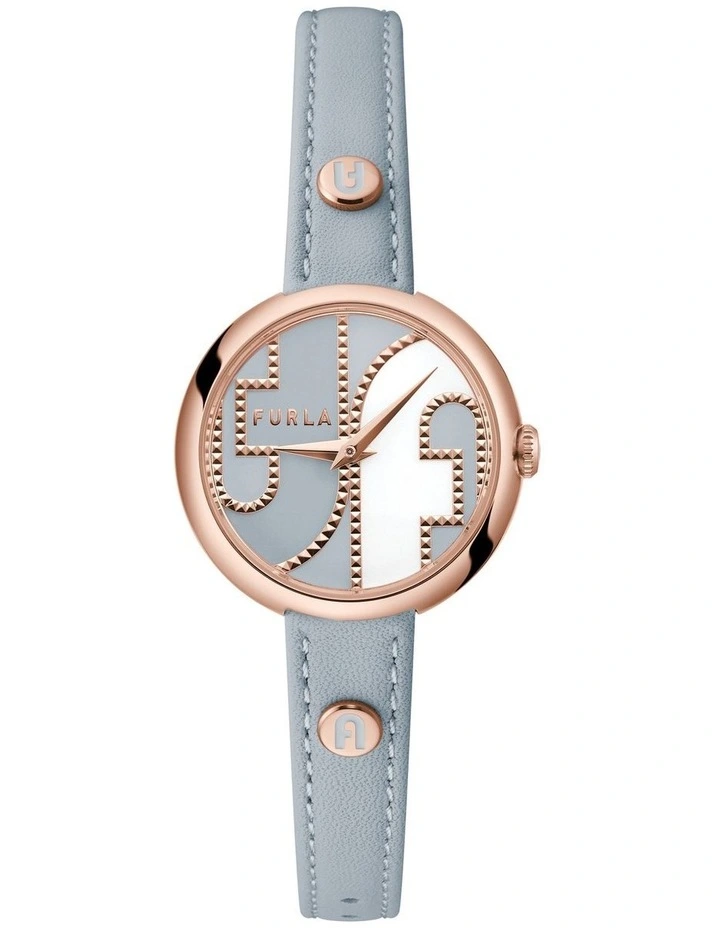 Furla Cosy WW00005015L3 Leather Watch In Grey 1 Furla Cosy WW00005015L3 Leather Watch In Grey