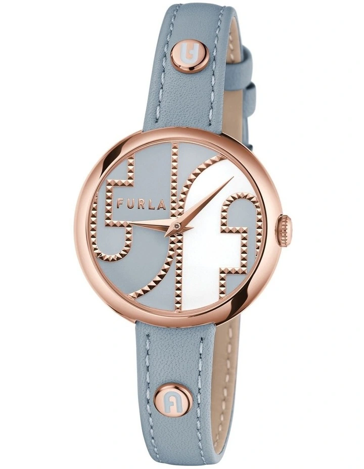 Furla Cosy WW00005015L3 Leather Watch In Grey 5 Furla Cosy WW00005015L3 Leather Watch In Grey - Image 5