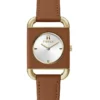 Furla Arco Square 25mm Stainless Steel WW00017002L2 Watch In Brown