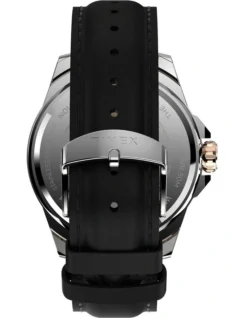 TIMEX Essex Ave TW2V43000 Leather Watch In Black 7 TIMEX Essex Ave TW2V43000 Leather Watch In Black -Myer Clothing Shop 949052530 3 720x928