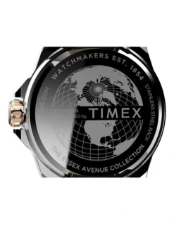 TIMEX Essex Ave TW2V43000 Leather Watch In Black 9 TIMEX Essex Ave TW2V43000 Leather Watch In Black -Myer Clothing Shop 949052530 5 720x928
