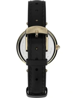 TIMEX Womens TW2V4500 Leather Watch In Black -Myer Clothing Shop 949052980 3 720x928
