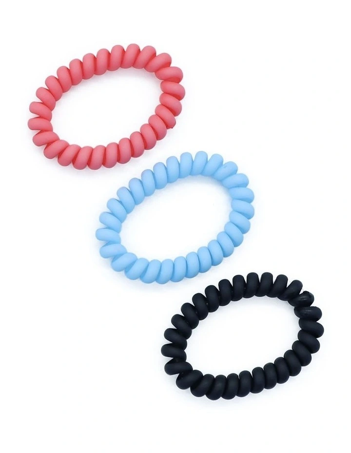 Hair Coil 3 Pack In Multi 2 Hair Coil 3 Pack In Multi - Image 2