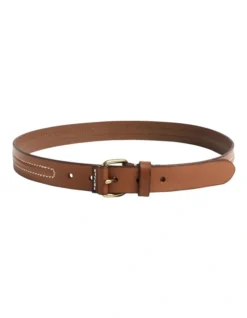 French Connection Caleb Jean Leather Belt