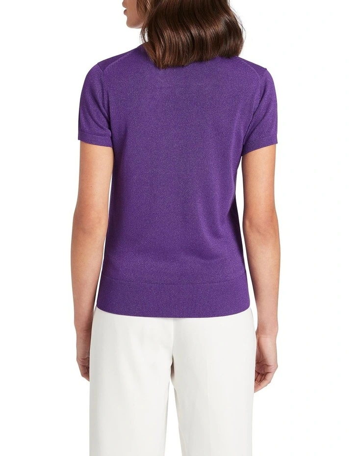 Millie Shimmer Knit In Amethyst 3 Millie Shimmer Knit In Amethyst - Image 3