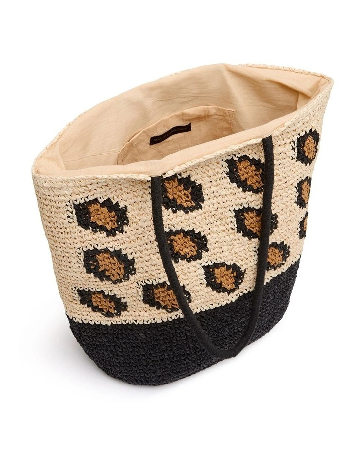 Charli Woven Bag In Natural 3 Charli Woven Bag In Natural - Image 3