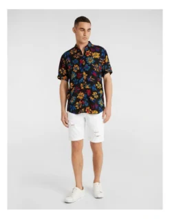 Massimo Ripped Denim Shorts In White -Myer Clothing Shop 950080690 5 720x928