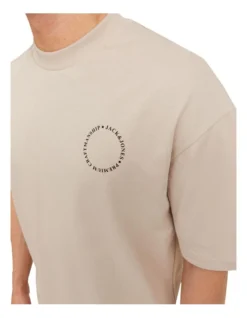 Jack & Jones Kam Europe Back Short Sleeve Crew Neck Tee In Chateau Grey -Myer Clothing Shop 950190940 3 720x928