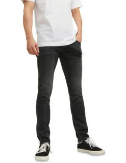 Jack & Jones Glenn Original Slim Fit Jeans In Black