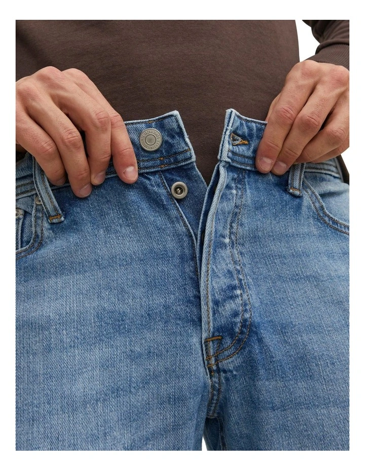 Jack & Jones Mike Original Breaks Jeans In Blue Denim 3 Jack & Jones Mike Original Breaks Jeans In Blue Denim - Image 3