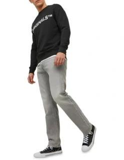Jack & Jones Mike Original Breaks Jeans In Grey Denim -Myer Clothing Shop 950192290 5 720x928