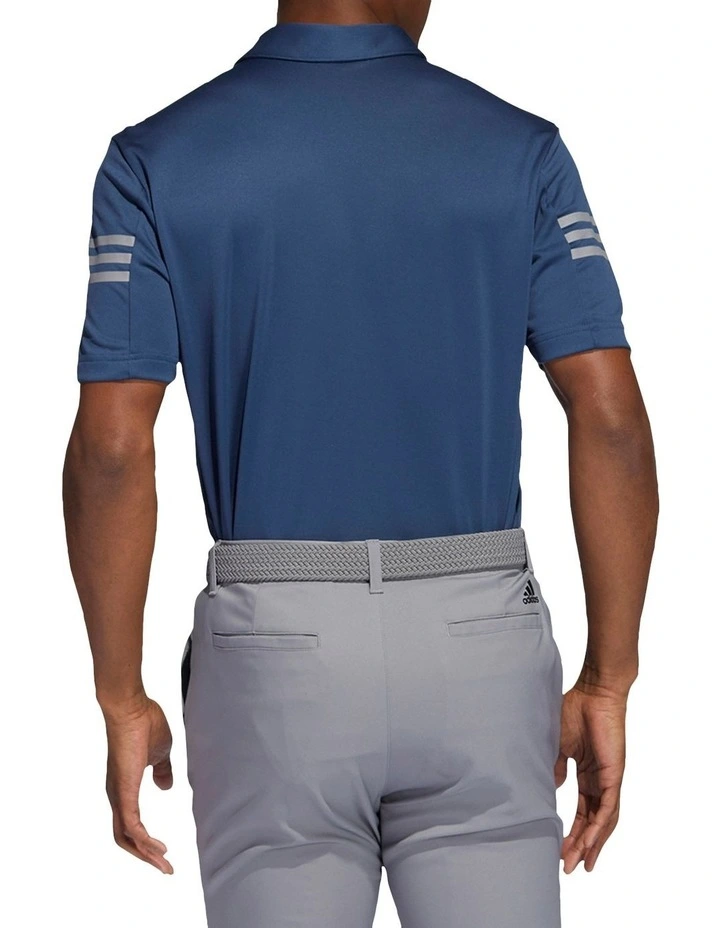 ADIDAS 3-Stripes Polo Shirt In Navy 3 ADIDAS 3-Stripes Polo Shirt In Navy - Image 3