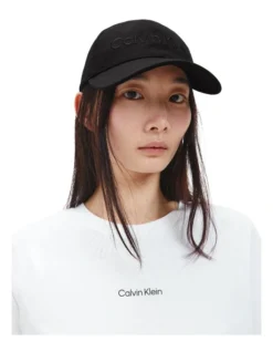 Calvin Klein Organic Cotton Logo Baseball Cap In Black -Myer Clothing Shop 950233870 3 720x928