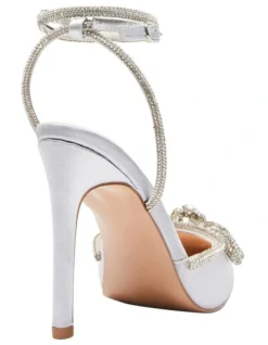 Rory Heeled Shoes In Silver Satin -Myer Clothing Shop 950235040 4 720x928