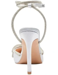 Rory Heeled Shoes In Silver Satin -Myer Clothing Shop 950235040 5 720x928