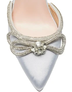 Rory Heeled Shoes In Silver Satin -Myer Clothing Shop 950235040 7 720x928