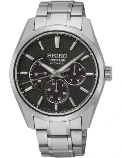Seiko Presage Sharp Edge Automatic SPB307J Watch In Silver