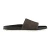 Bronte Nubuck Pool Slides In Charcoal