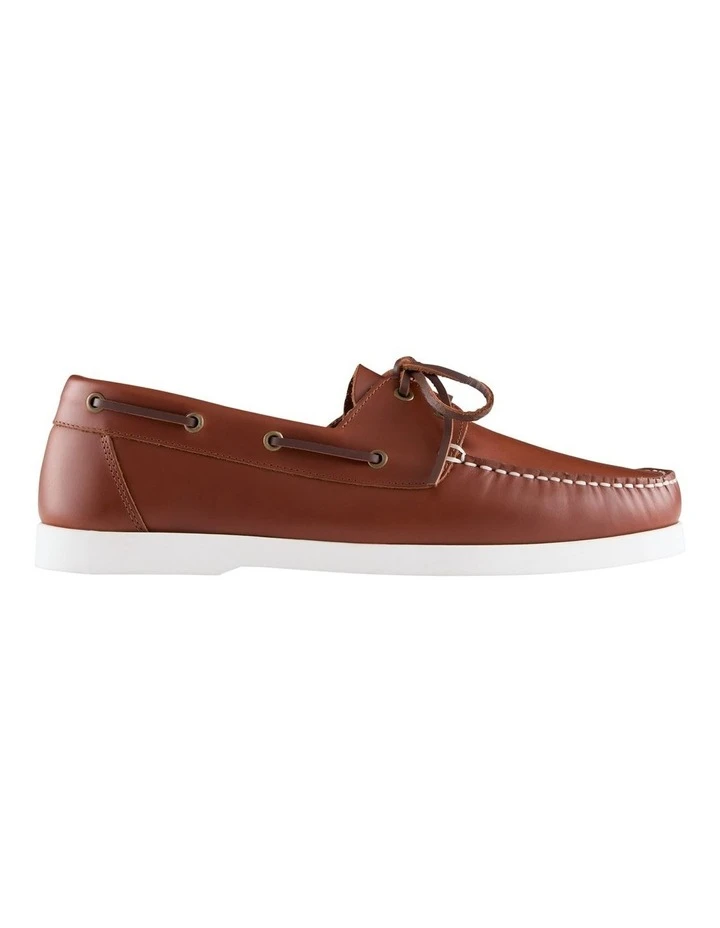 Hatch Leather Boat Shoes In Brown 1 Hatch Leather Boat Shoes In Brown