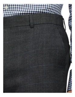 Van Heusen Tailored Prince Of Wales Check Trouser In Charcoal -Myer Clothing Shop 950431330 3 1 720x928