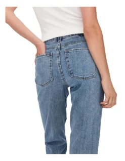 ONLY Emily High Waisted Straight Ankle Jeans In Light Blue Denim -Myer Clothing Shop 950491810 4 720x928