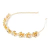 Forever New Lola Metal Flower Headband In Gold