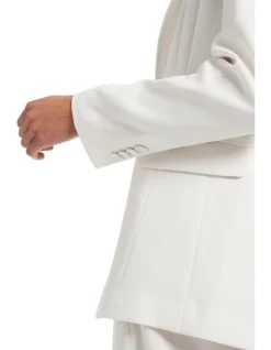 Alba Crepe Blazer In Ivory 9 Alba Crepe Blazer In Ivory -Myer Clothing Shop 950914360 5 720x928