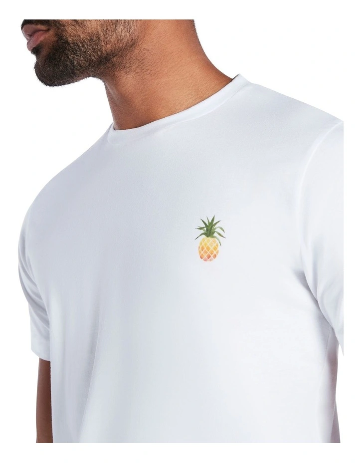 Ananas Tee In White 4 Ananas Tee In White - Image 4