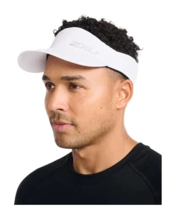 2XU Run Visor In White