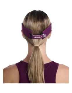 2XU Run Visor In Burgundy -Myer Clothing Shop 950982940 3 720x928
