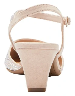 Adelle Heeled Shoes In Blush Fabric -Myer Clothing Shop 951087340 5 720x928