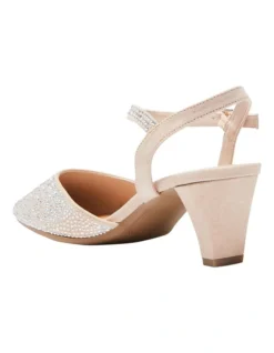 Adelle Heeled Shoes In Blush Fabric -Myer Clothing Shop 951087340 6 720x928