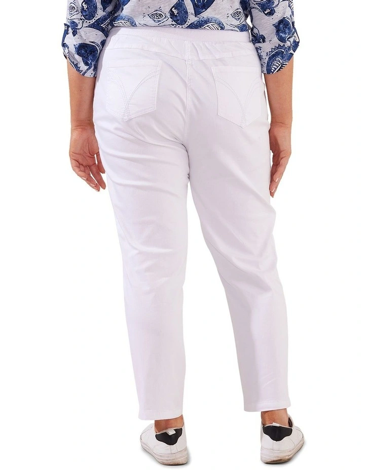 Pull On Jean In White 2 Pull On Jean In White - Image 2