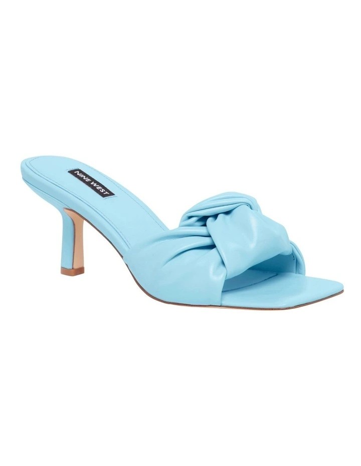 Nine West Knot Heeled Sandal In Light Blue 2 Nine West Knot Heeled Sandal In Light Blue - Image 2