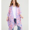 Pastel Floral Cape In Print