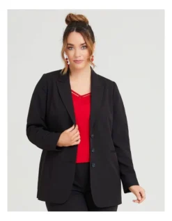 Tiana Lined Suit Jacket In Black