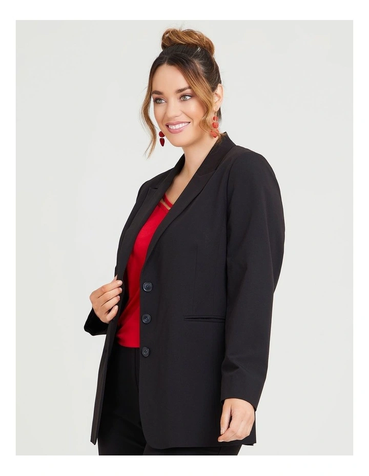 Tiana Lined Suit Jacket In Black 3 Tiana Lined Suit Jacket In Black - Image 3