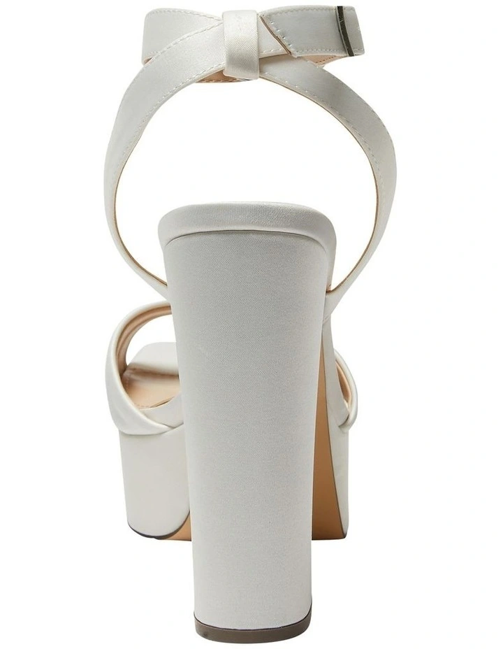 Dorcas Luster Satin Sandals In Cream 5 Dorcas Luster Satin Sandals In Cream - Image 5