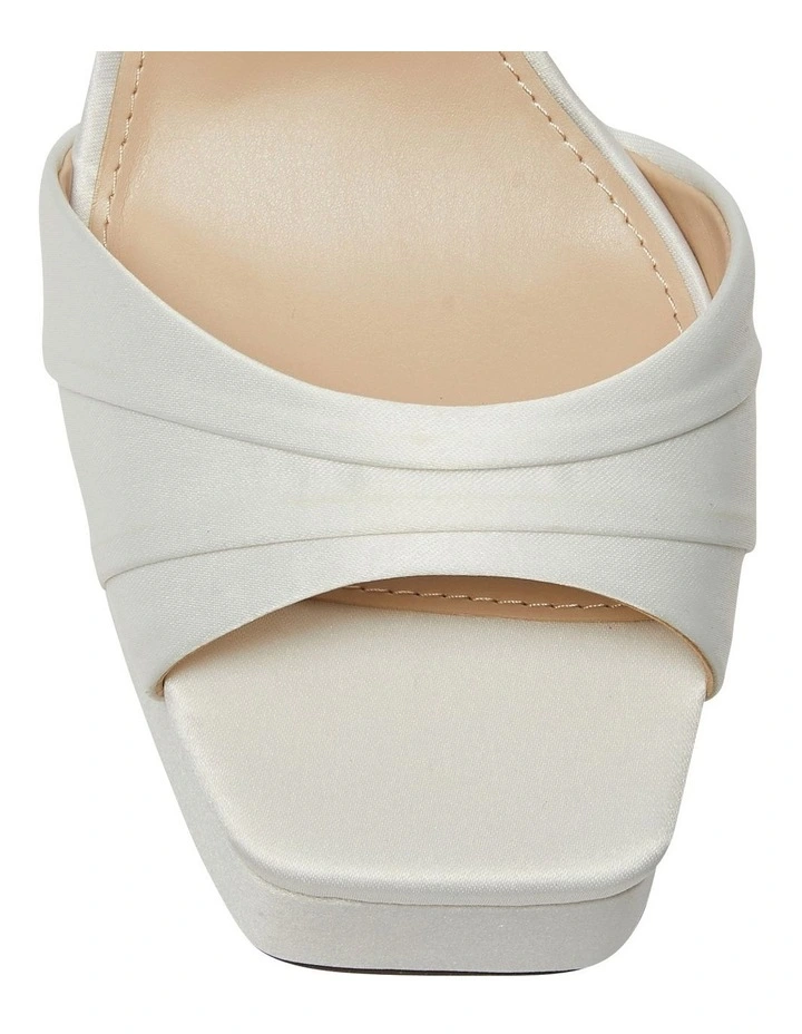 Dorcas Luster Satin Sandals In Cream 7 Dorcas Luster Satin Sandals In Cream - Image 7