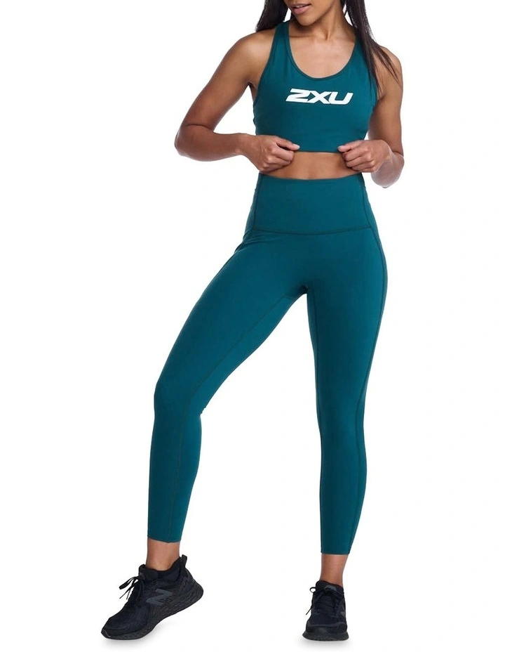 2XU Motion Racerback Crop In Turquoise 4 2XU Motion Racerback Crop In Turquoise - Image 4